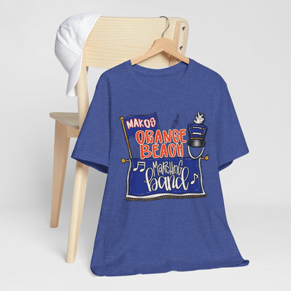 Adult Orange Beach Marching Band Tee - Bella Canvas