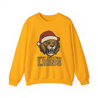 Merry Christmas Lions Sweatshirt — Gildan