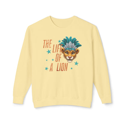 Adult Life of a Lion Faux Glitter - Comfort Colors