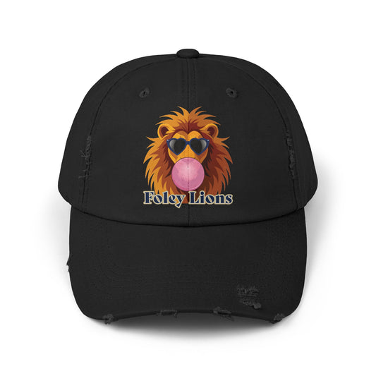 Fun Bubblegum Lion Distressed Cap