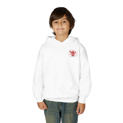Youth Surfing Christmas Hoodie - Gildan