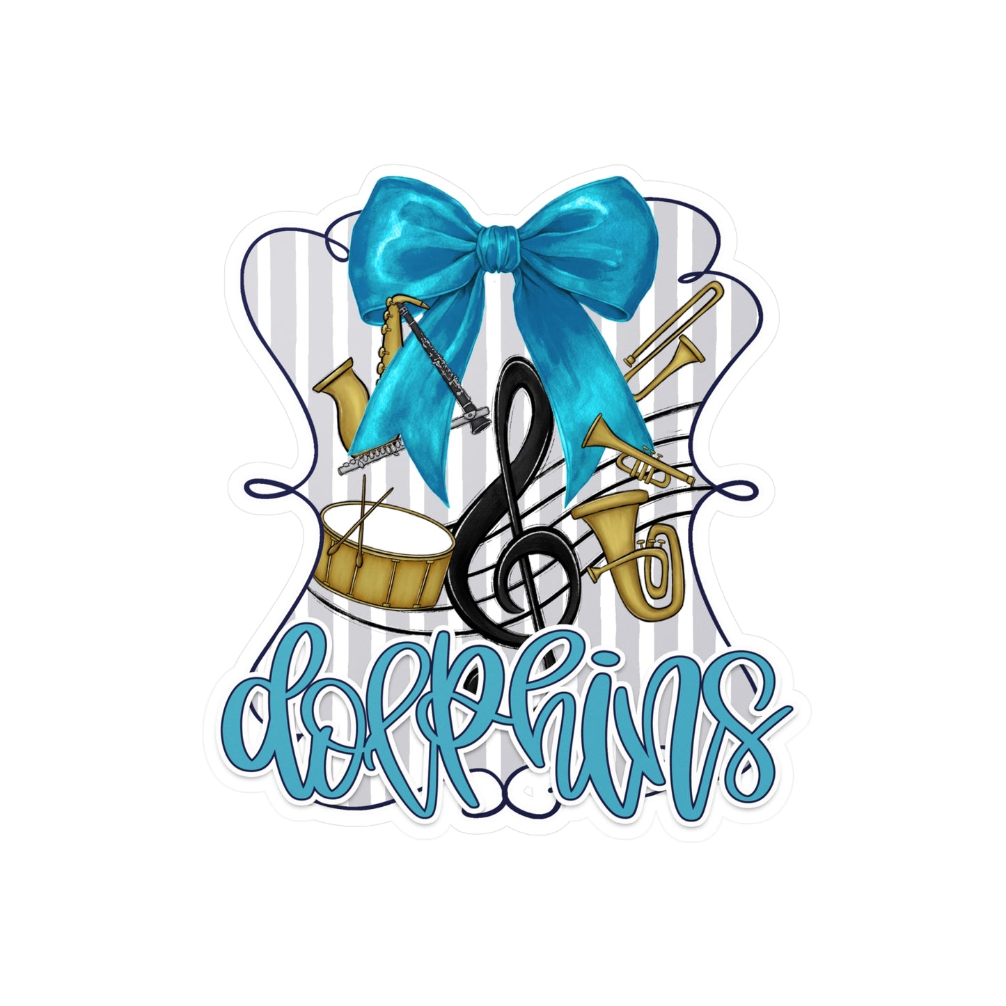 GS Dolphins Band Decals