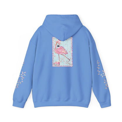 Flamingo Flamingle All The Way Hoodie - Gildan