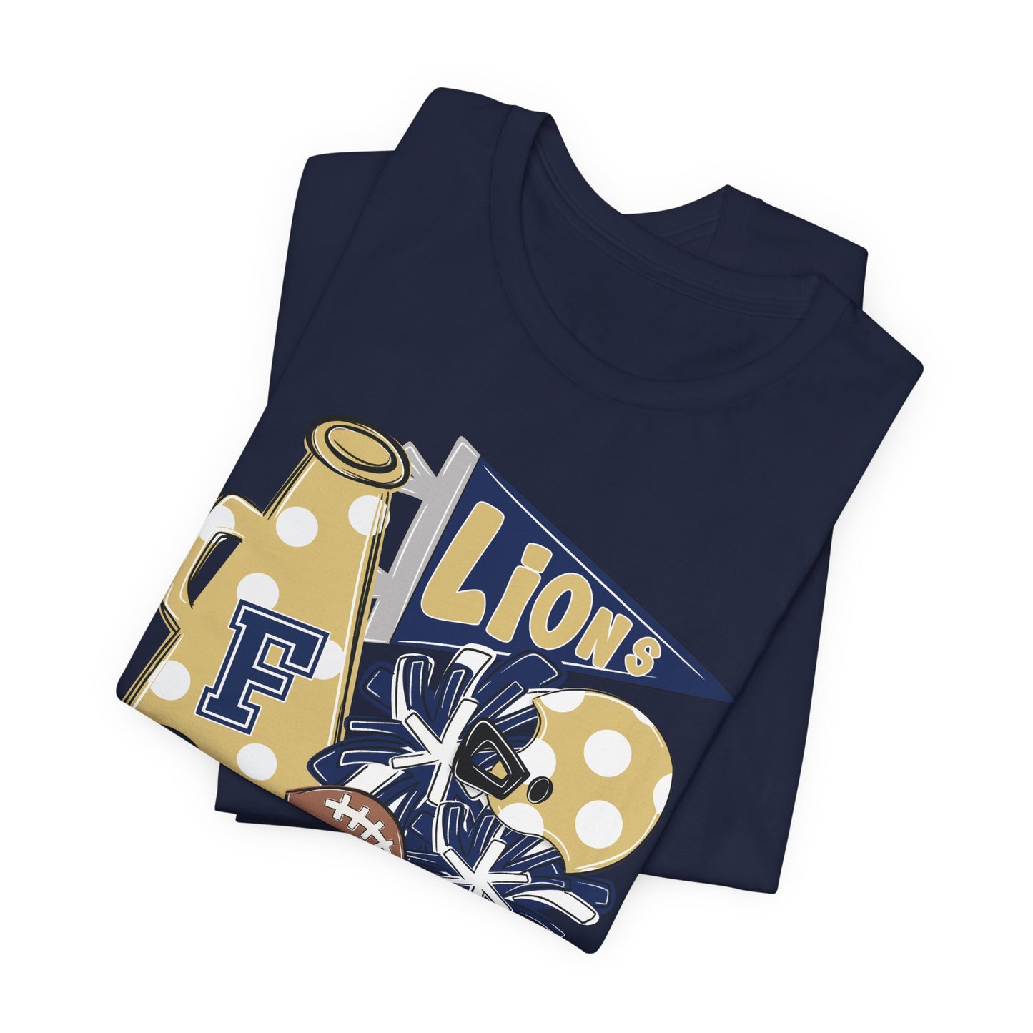 Lions Football Spirit Tee - Bella Canvas