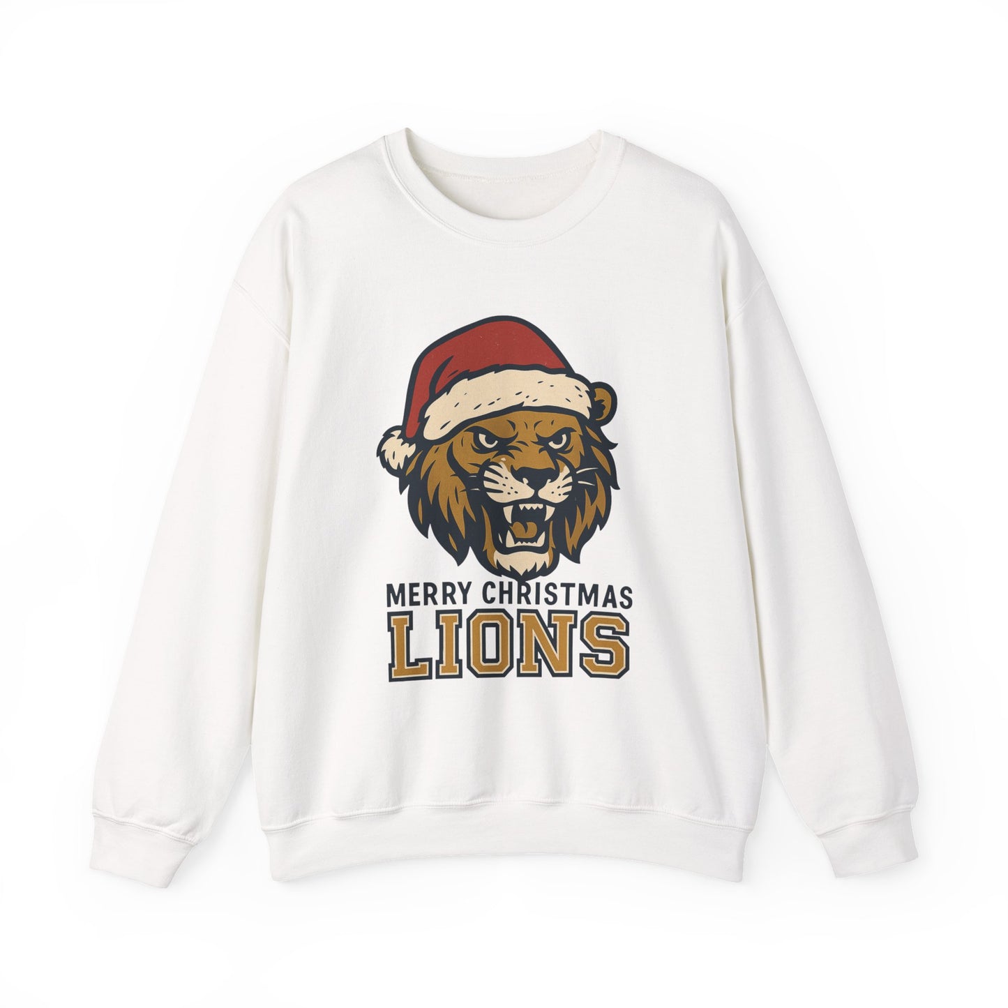 Merry Christmas Lions Sweatshirt — Gildan