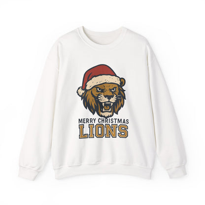 Merry Christmas Lions Sweatshirt — Gildan