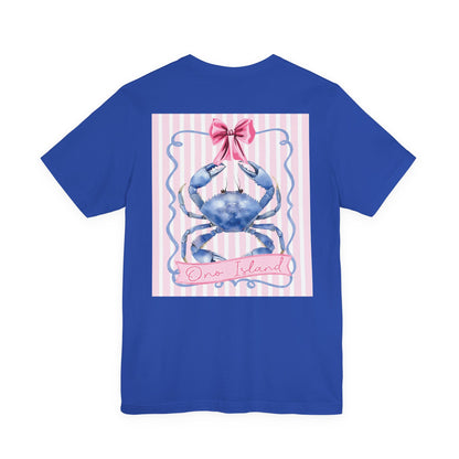 Adult Ono Island Preppy Crab T-Shirt - Bella Canvas