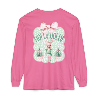 Holly Jolly Long Sleeve Tee - Comfort Colors