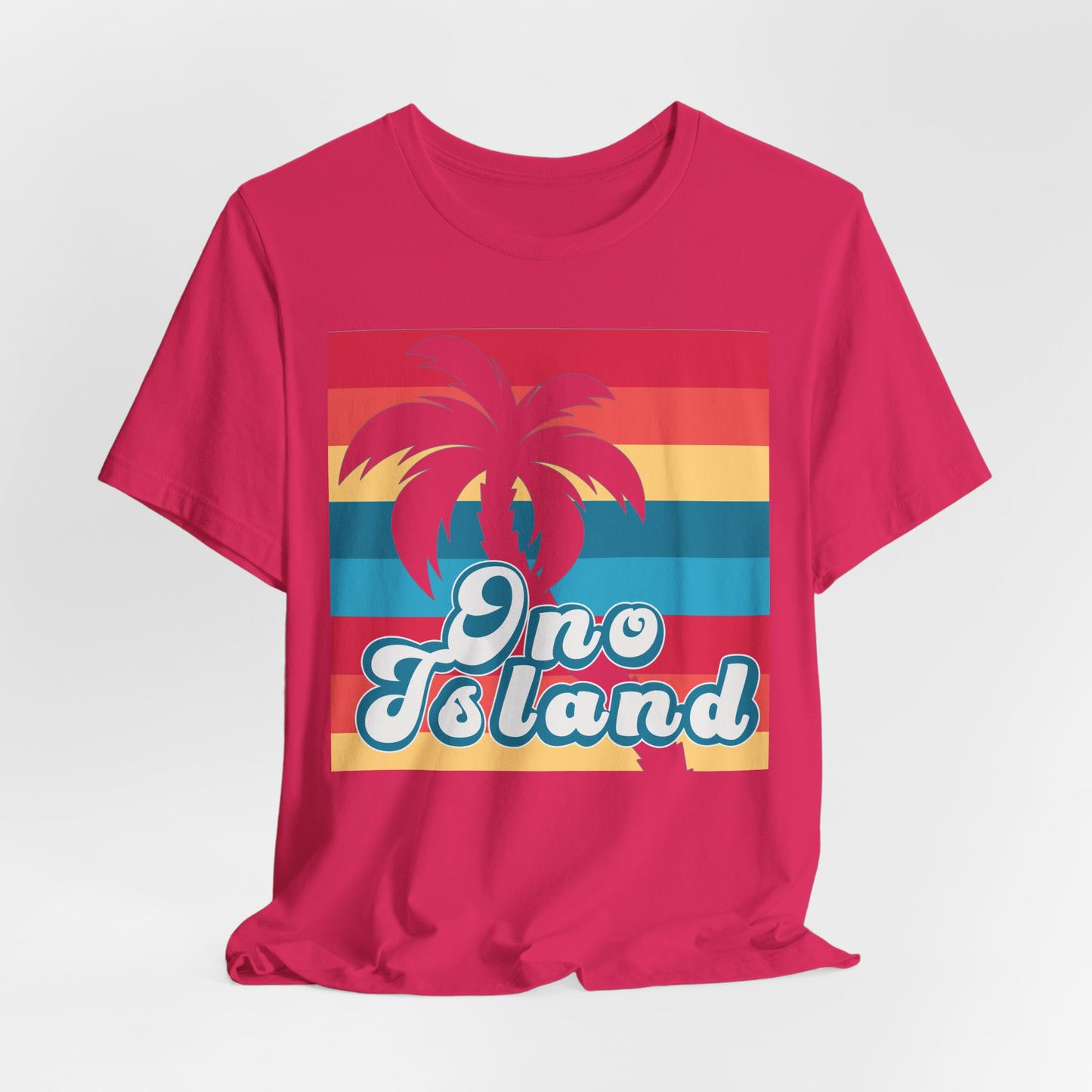 ADULT ONO ISLAND PALM GRID TSHIRT