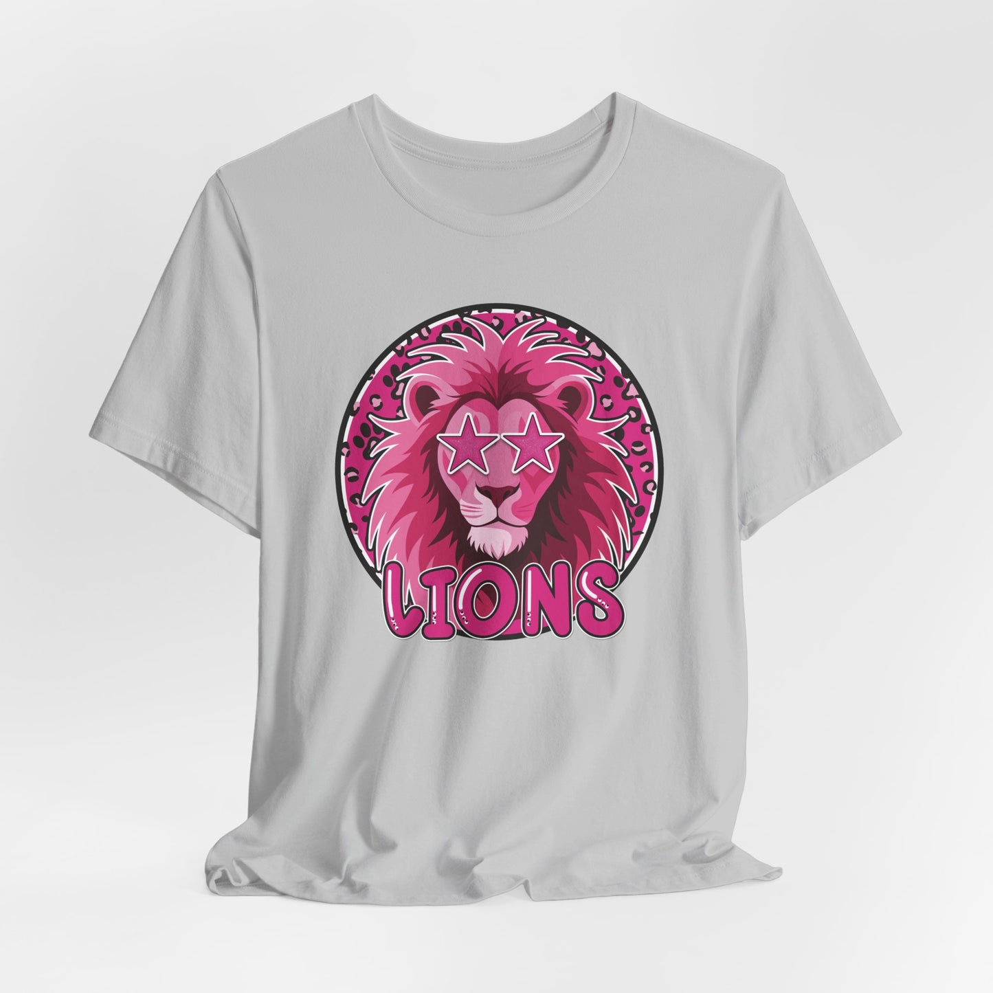 Preppy Pink Lion Tee - Bella Canvas