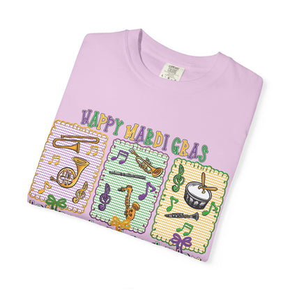 Happy Mardi Gras Jazz T-Shirt — Let the Good Times Roll Shirt