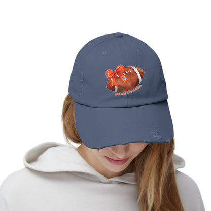 Makos Coquette Football Unisex Distressed Football Cap