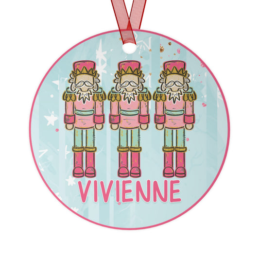 Personalized Pink Nutcrackers Ornament