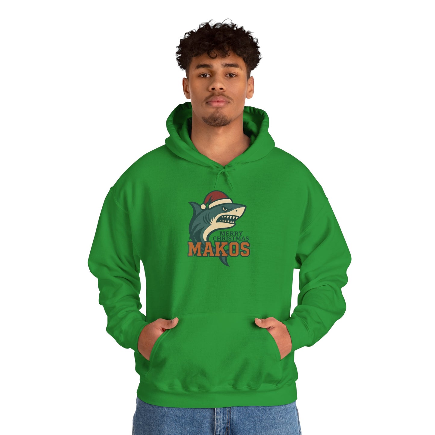 Merry Christmas Makos Hoodie - Gildan