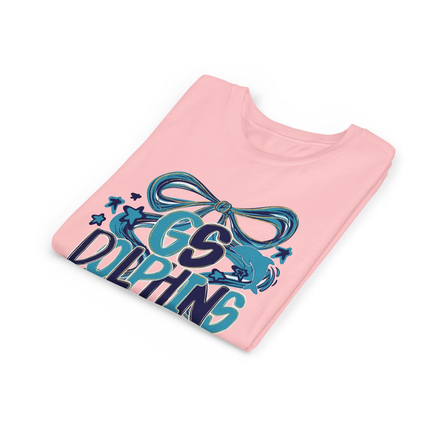 Youth GS Dolphins Bow Tee - Bella Canvas