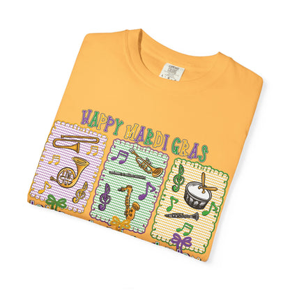 Happy Mardi Gras Jazz T-Shirt — Let the Good Times Roll Shirt
