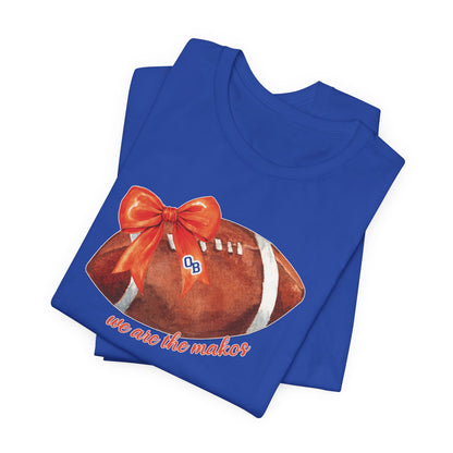 Adult Coquette Makos Football TShirt - Bella canvas