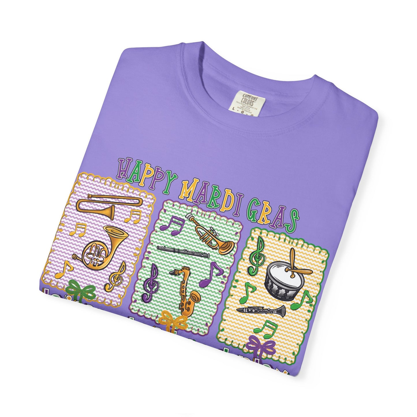 Happy Mardi Gras Jazz T-Shirt — Let the Good Times Roll Shirt