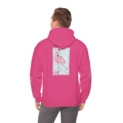 Flamingo Flamingle All The Way Hoodie - Gildan