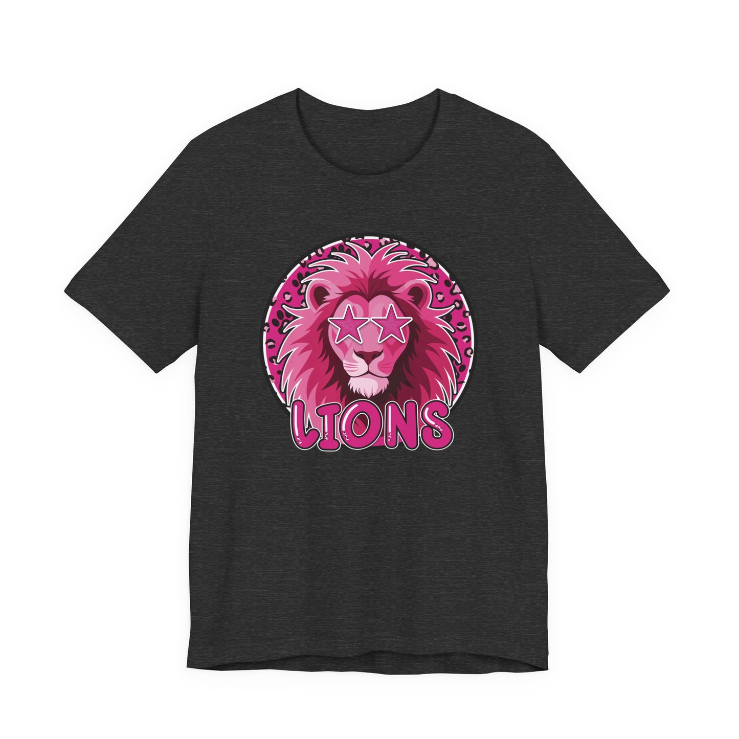 Preppy Pink Lion Tee - Bella Canvas