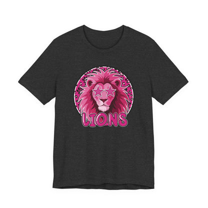 Preppy Pink Lion Tee - Bella Canvas