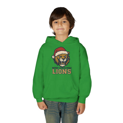 Merry Christmas Lions Hoodie - Gildan
