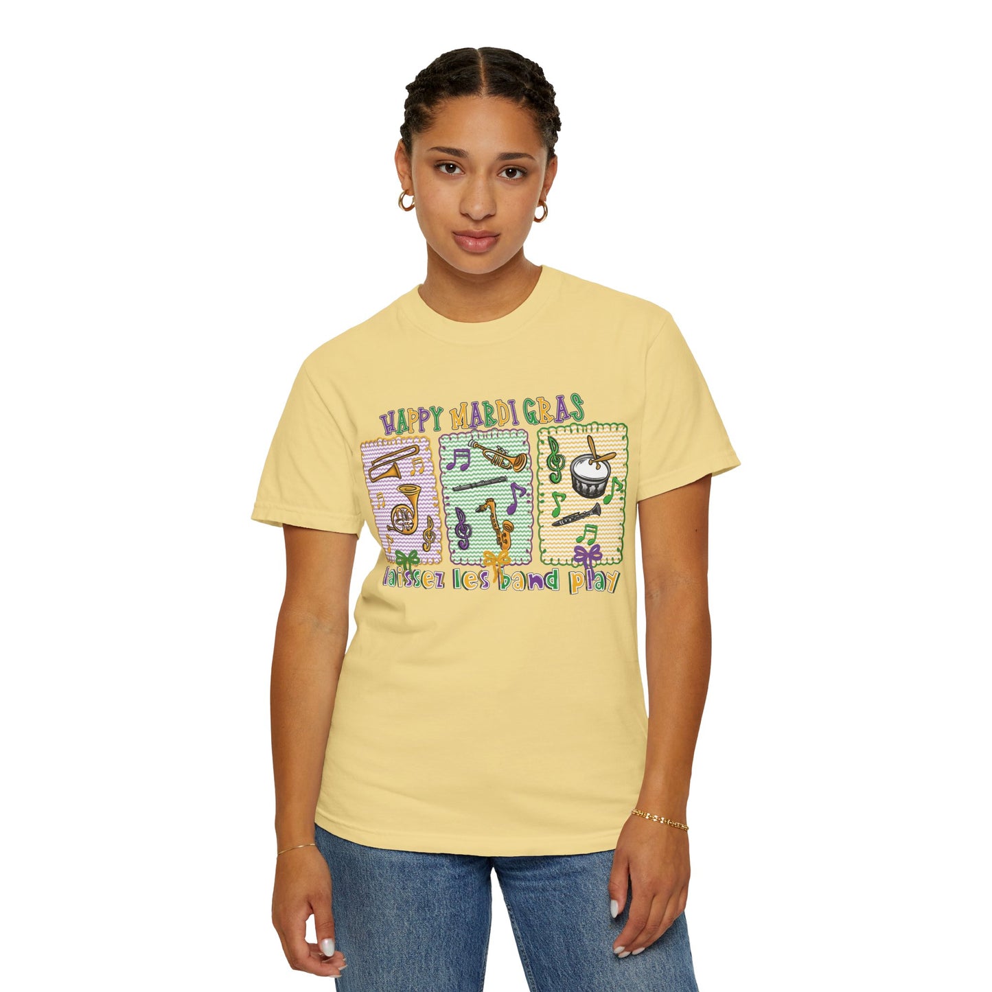 Happy Mardi Gras Jazz T-Shirt — Let the Good Times Roll Shirt