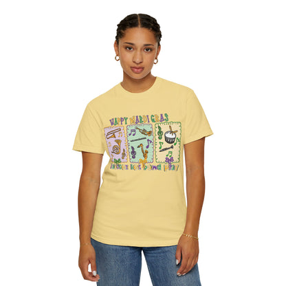 Happy Mardi Gras Jazz T-Shirt — Let the Good Times Roll Shirt