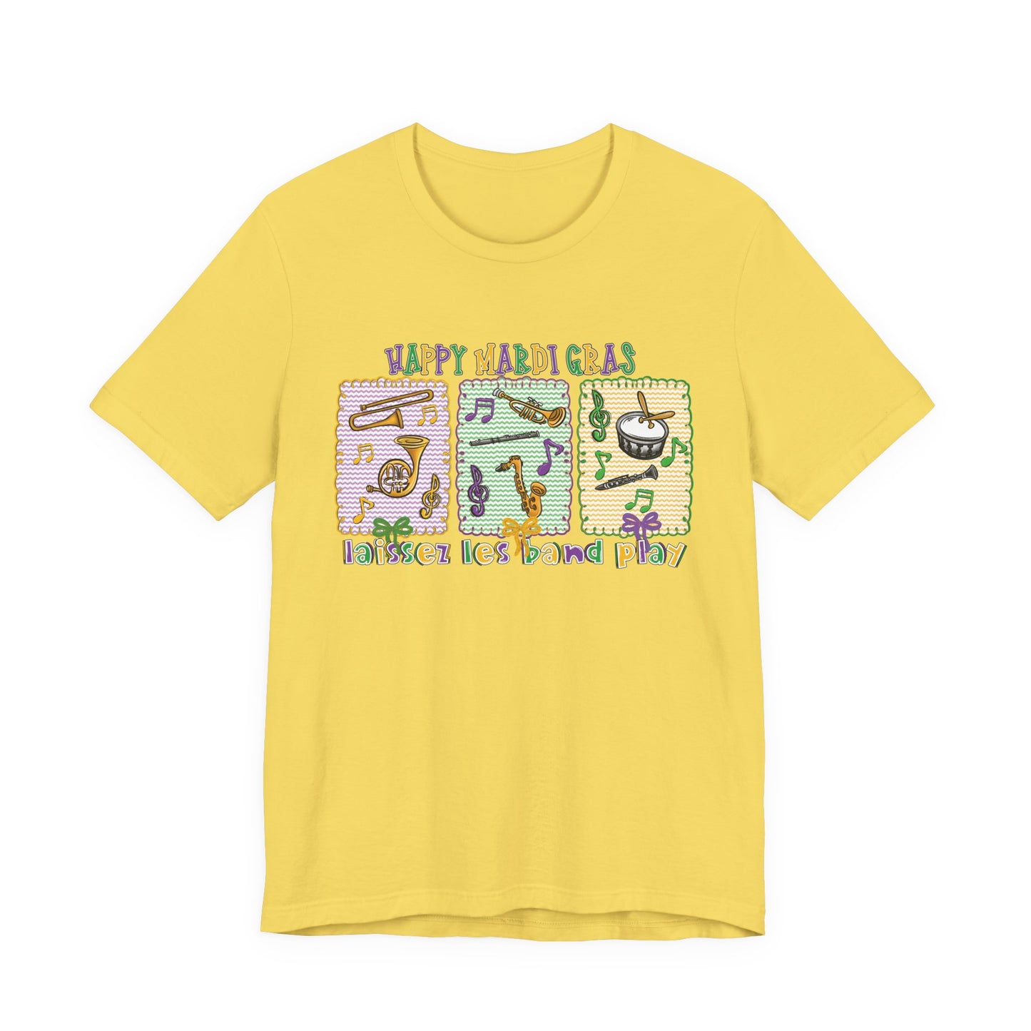 Mardi Gras T-Shirt — "Happy Mardi Gras" Carnival Mask & Beads Celebration Tee