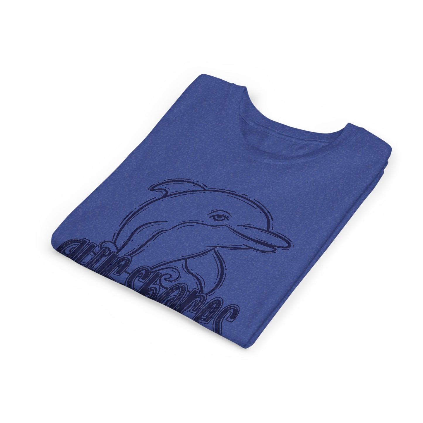 Youth Dolphin Sketch Tee - Bella Canvas