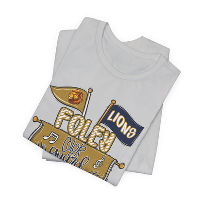 Adult Lions Color Guard Mom Tee - Bella Canvas