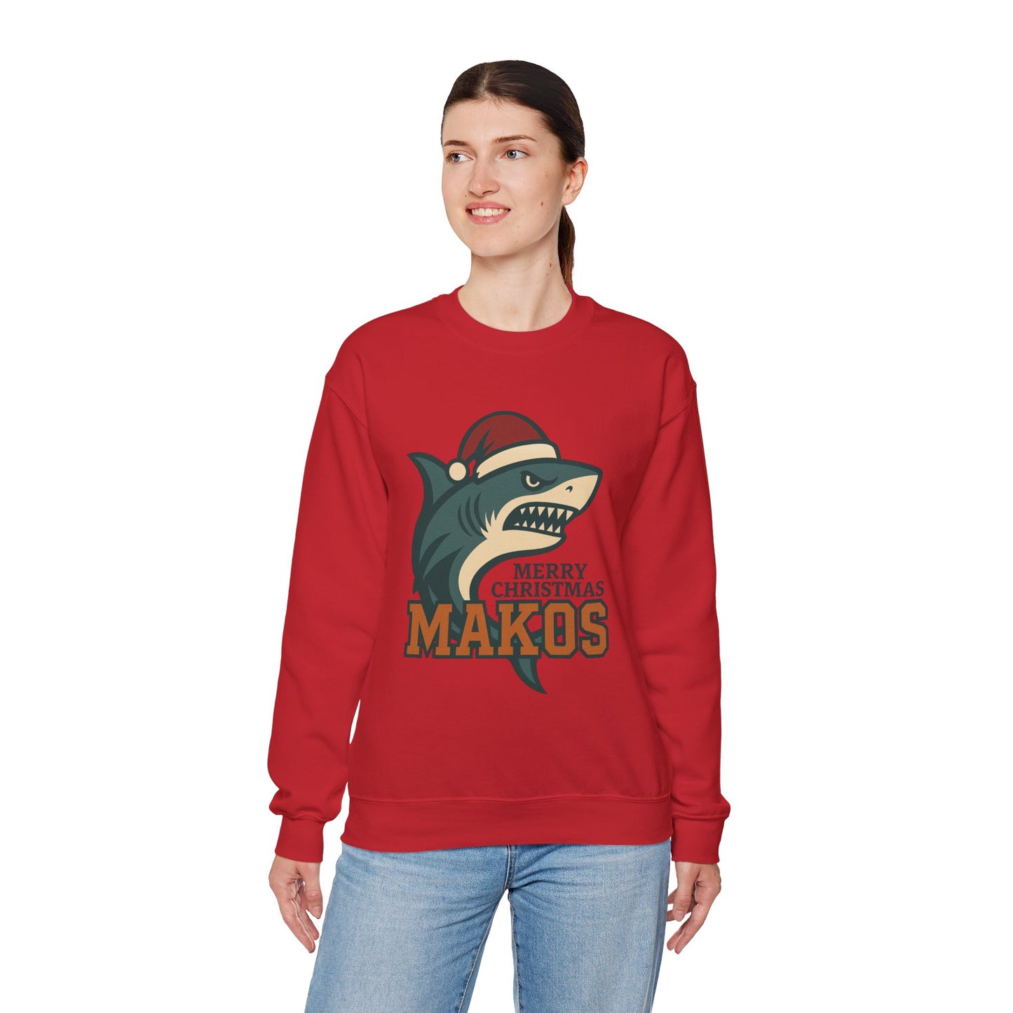 Merry Christmas Makos Sweatshirt — Gildan