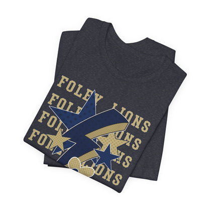 Lions Hearts, Stars, Lightning Graphic Tee - Bella Canvas