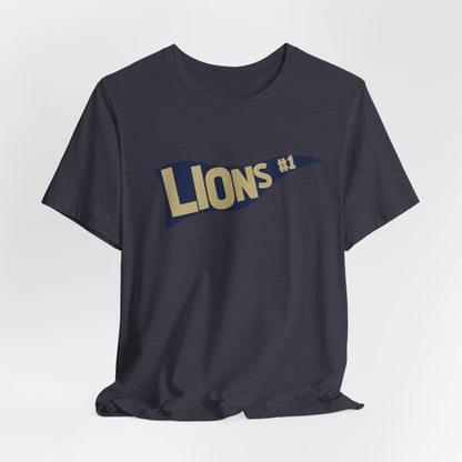 Adult #1 Lions Unisex Jersey Tee - Bella Canvas