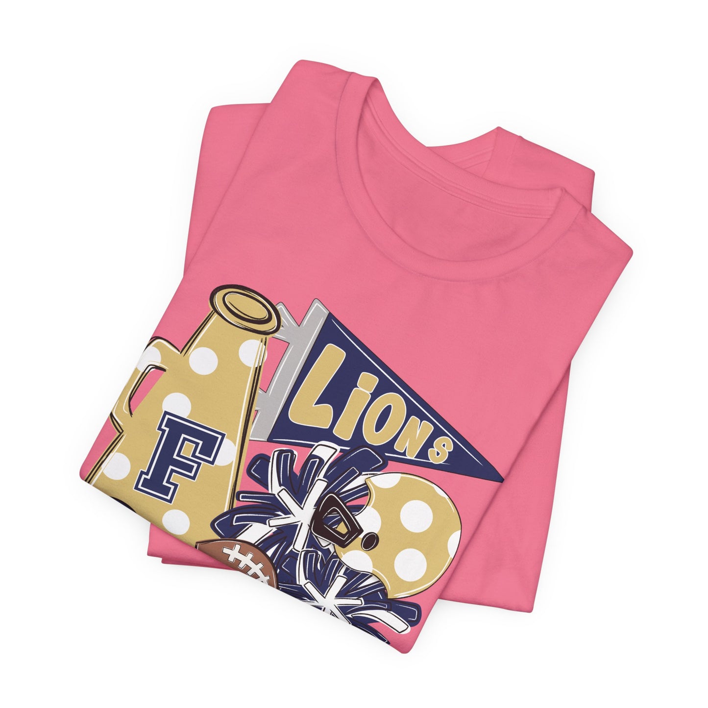 Lions Football Spirit Tee - Bella Canvas