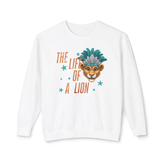 Adult Life of a Lion Faux Glitter - Comfort Colors