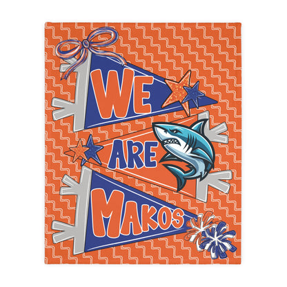 We Are Makos 2 Sided Plush Blanket