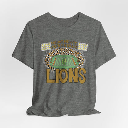Adult LionsFriday Nights Under the Lights Tee - Bella Canvas