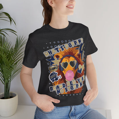 What's Poppin Lion Graphic Tee - Bella Canvas