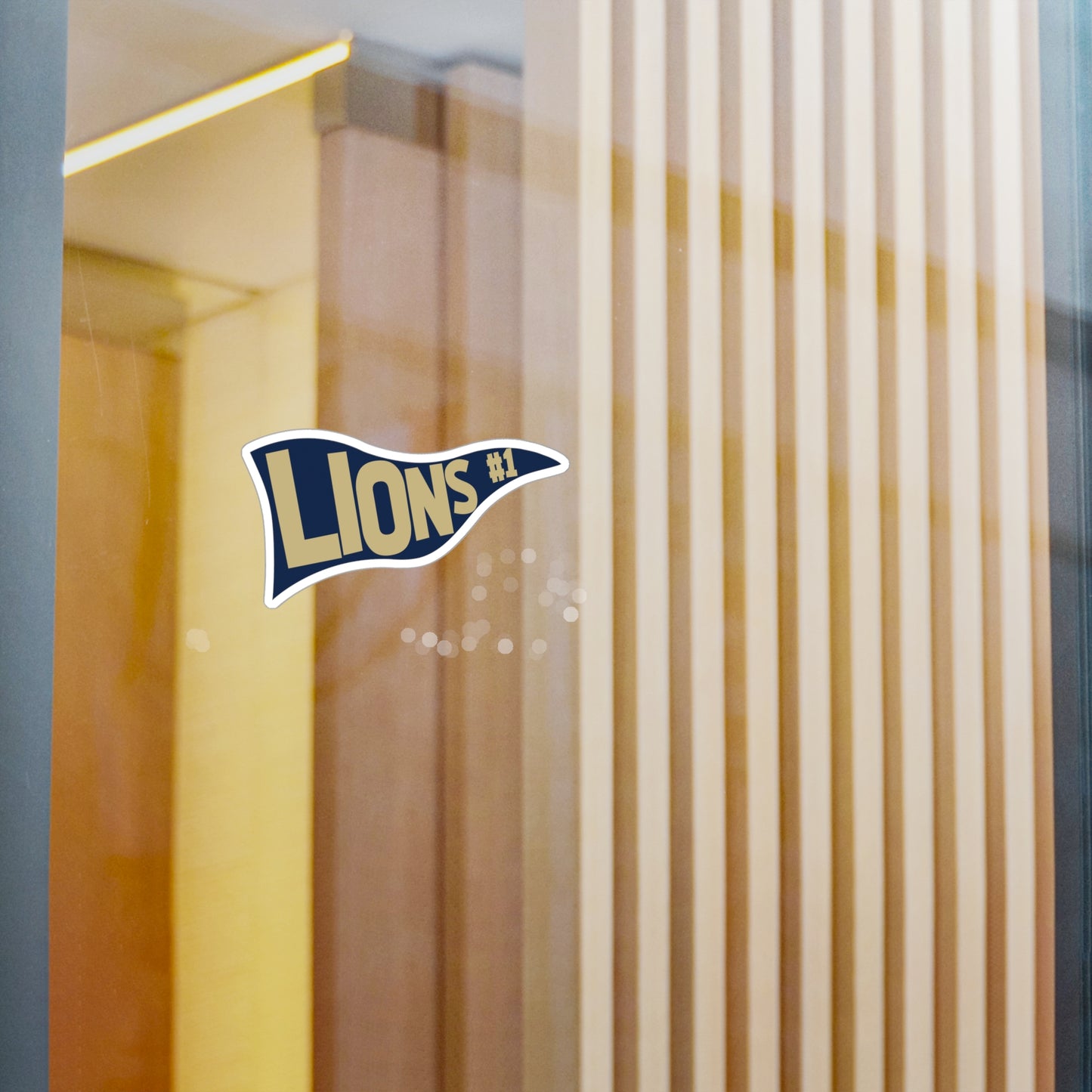 Lions Pennant Vinyl Decals