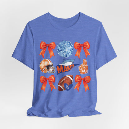 Adult Makos Coquette Football Tee