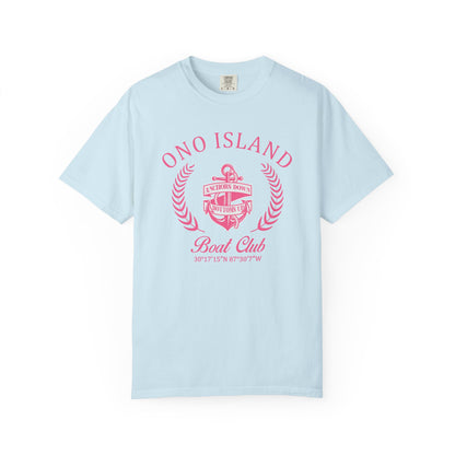 Ono Island Pink Boat Club - Comfort Colors