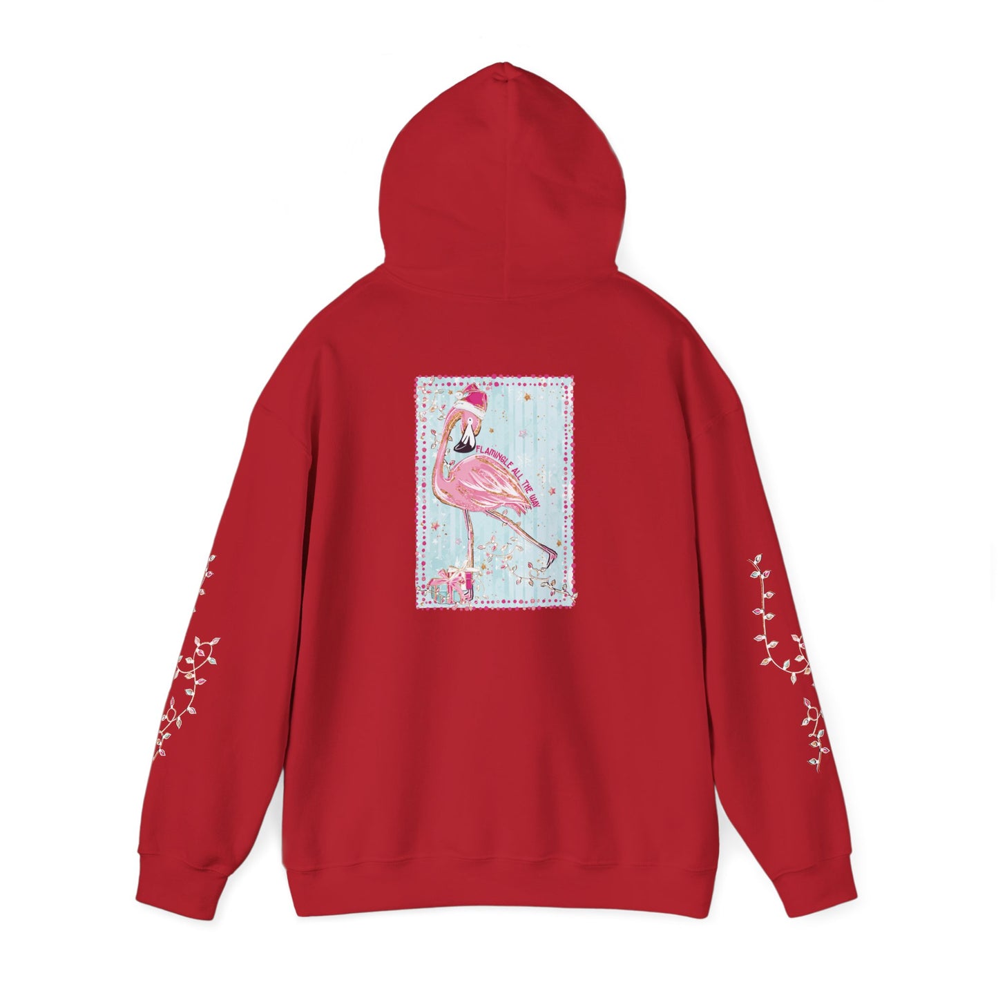 Flamingo Flamingle All The Way Hoodie - Gildan