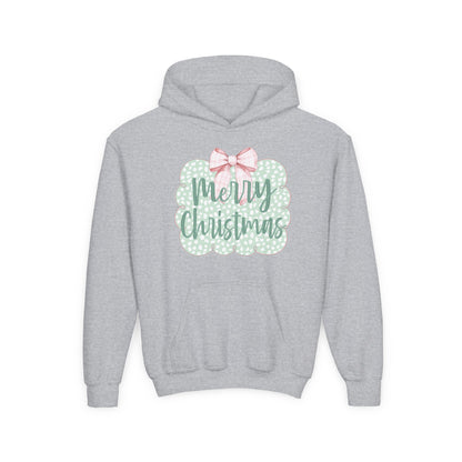 Merry Christmas Youth Hoodie - Gildan