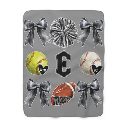 Elberta Sports Fleece Blanket - 1 Sided