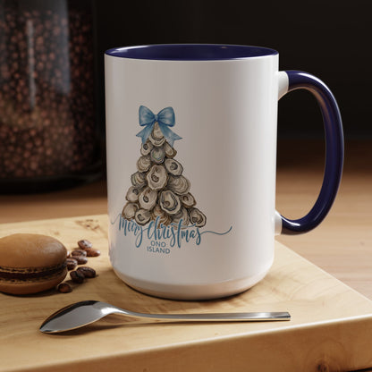 Ono Island Christmas Oyster Tree Mug