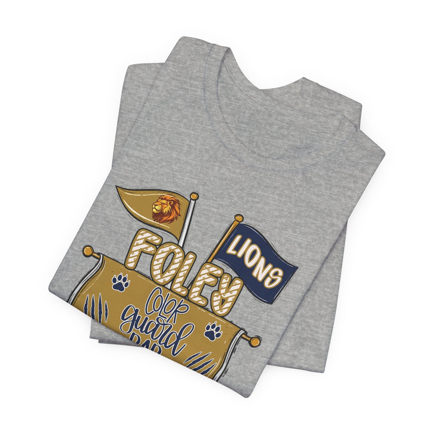 Adult Lions Color Guard Mom Tee - Bella Canvas
