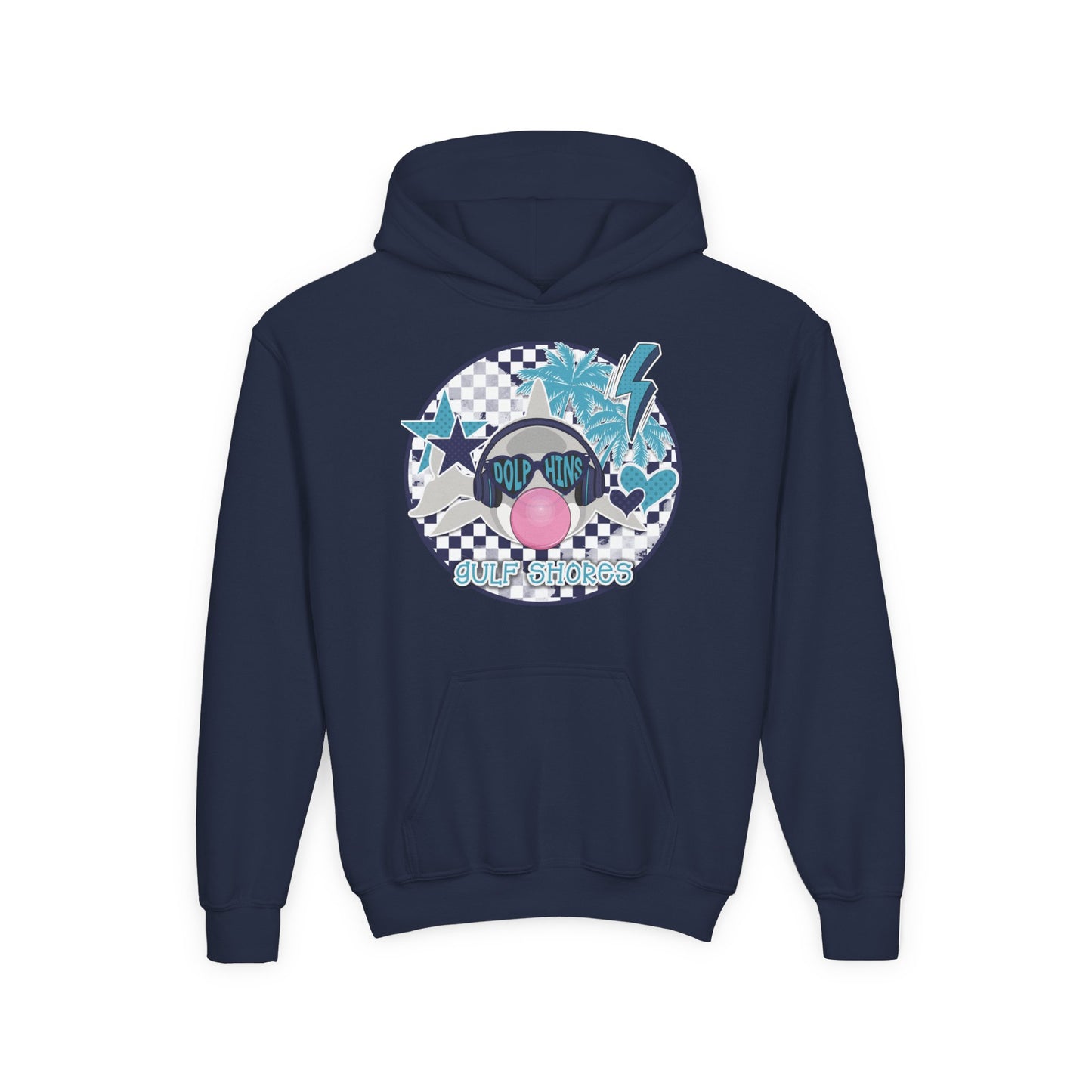 Youth We're Poppin Dolphins Hoodie