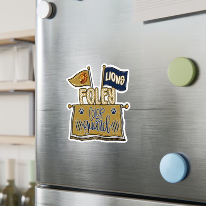 Foley Lions Color Guard Vinyl Decals
