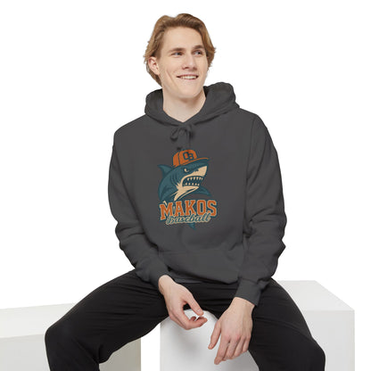 Adult Makos Retro Baseball Hoodie - Comfort Colors